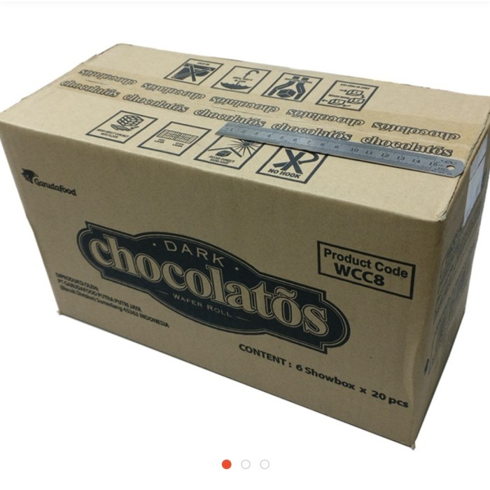 WAFER CHOCOLATOS ROLL GERY 1 DUS IS 12 BOX MAKANAN RINGAN SNACK BISKUIT COKELAT COKLAT TERMURAH