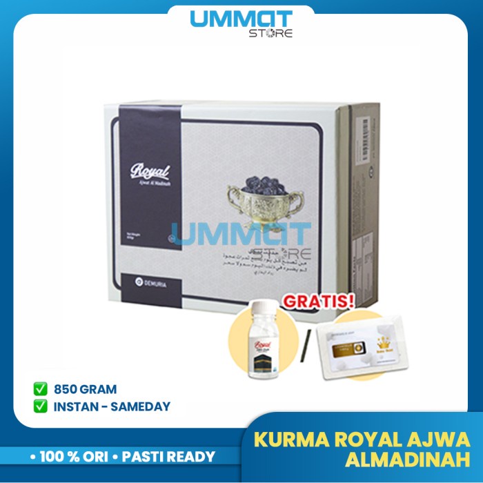 

Kurma Royal Ajwa Al-Madinah 1 Kg Premium