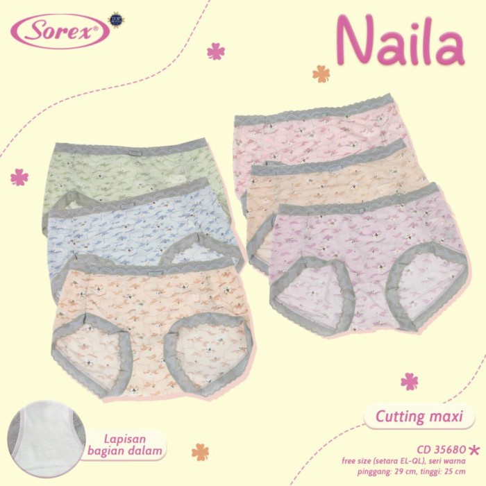 Cd Sorex 35680 Celana Dalam Wanita Fashion Midi Super Pretty Underwear