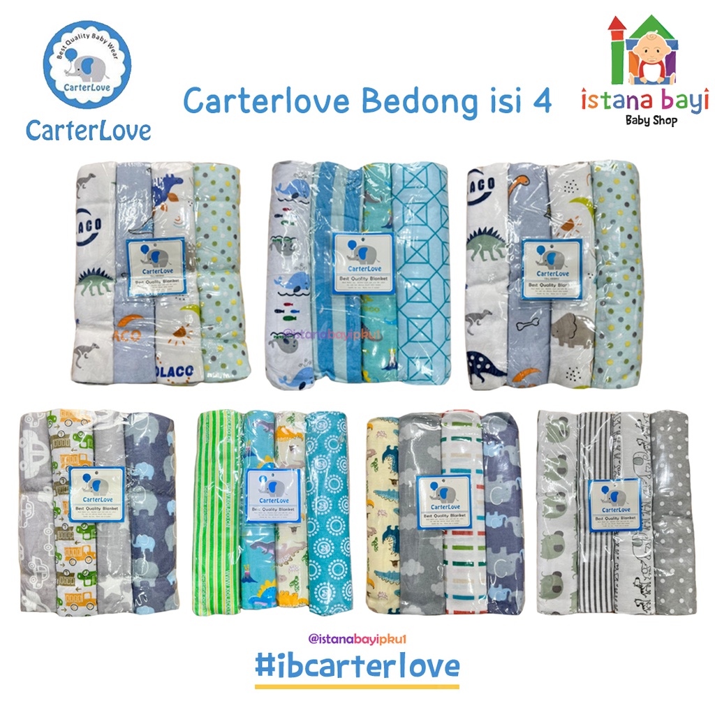 Carterlove Bedong Jumbo 4 in 1  - Bedong Flannel Jumbo