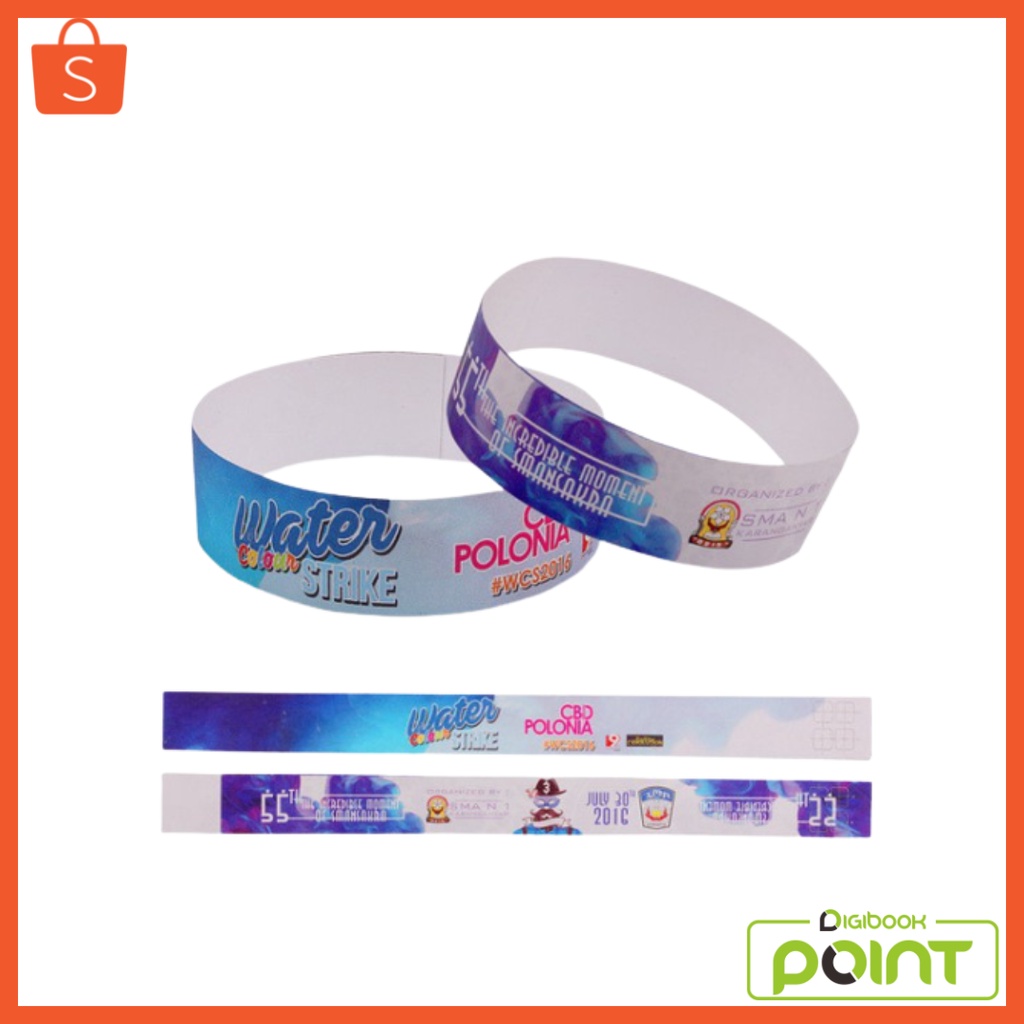 Cetak Tiket Gelang Event / Gelang Tiket Acara / Gelang Tiket konser Murah