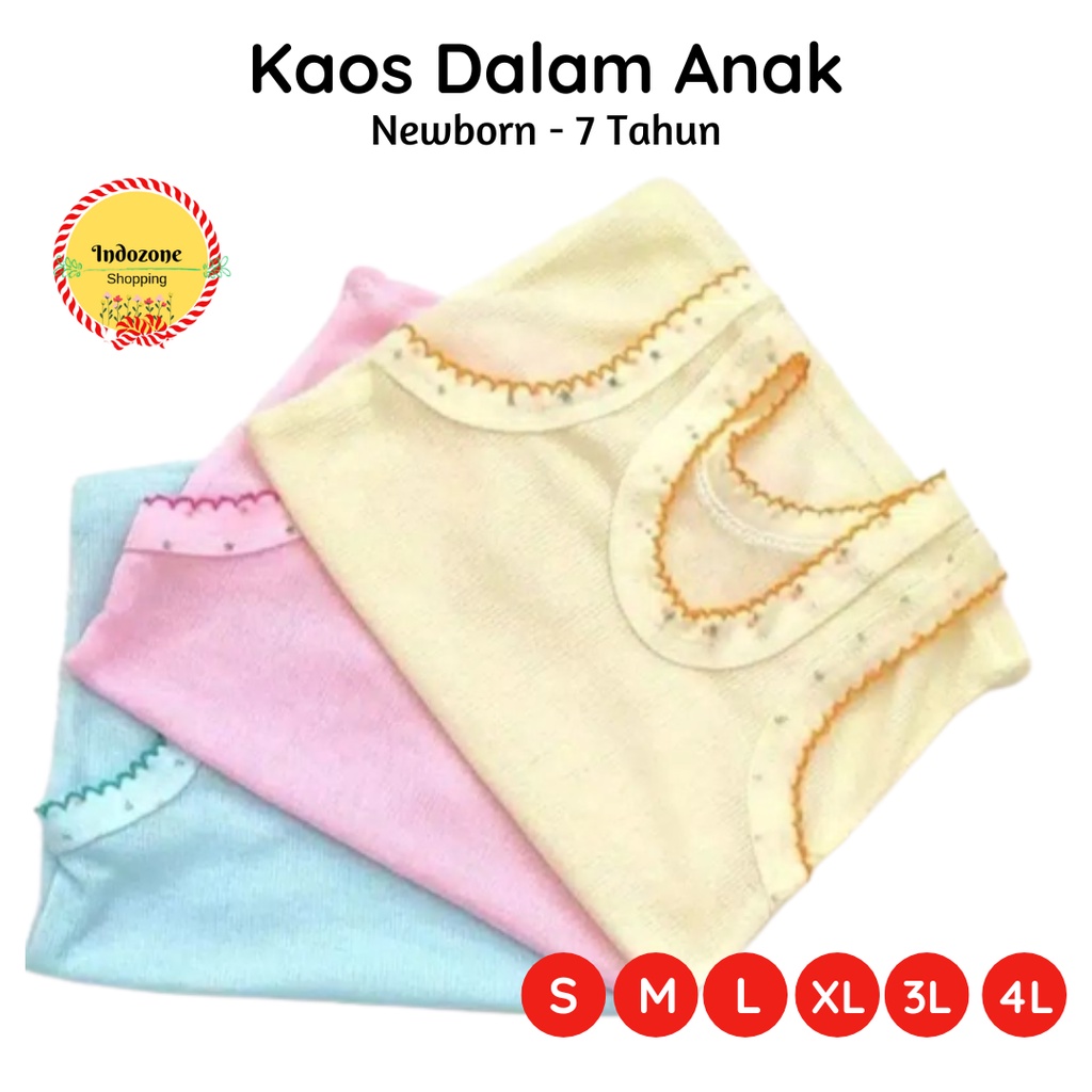 Kaos Dalam Anak Singlet Anak Warna Katun Kiki Murah Kutang Bayi