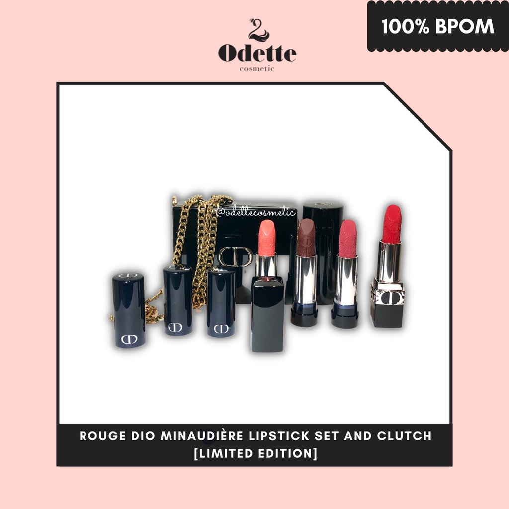 DIOR Rouge Dior Minaudiere Lipstick Set And Clutch [LIMITED EDITION]