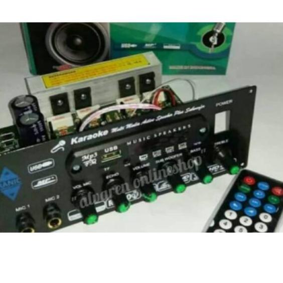 ✥ Kit Power Amplifier Speaker Aktif Stereo Karaoke Plus MP3 - USB ❃