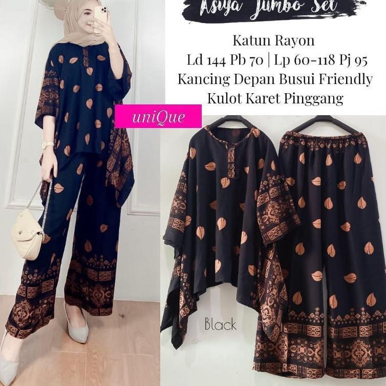 {LLG.13Ma23ᴬ} Asiya Jumbo Set by Sancaka Ori Naura Set // Setelan waka jumbo // Setelan Jumbo Ld 130