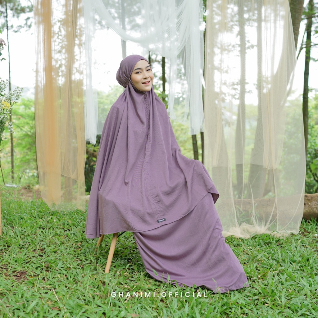 Ghanimi - Farah Prayer Set / Mukena Rayon Polos