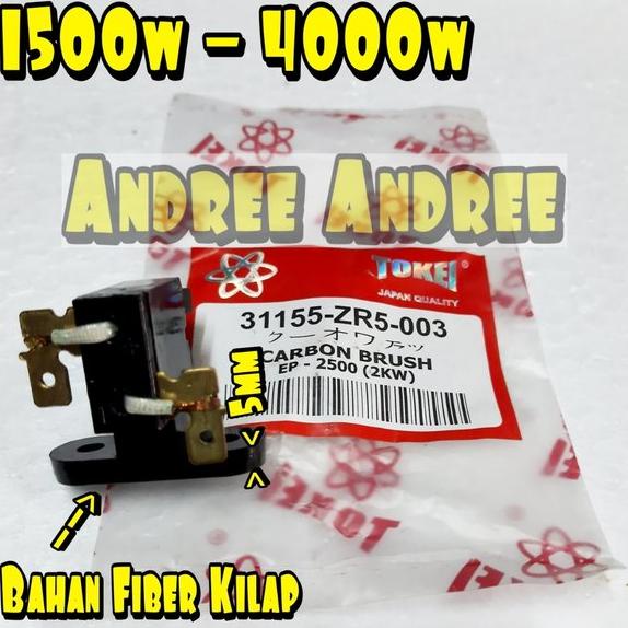 Carbon Brush - Kool Dinamo Genset Bensin 2500 3000 4000 watt merek Tokei