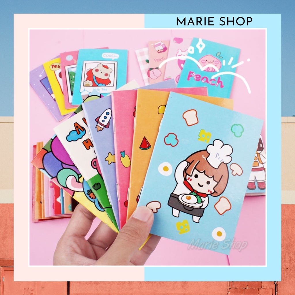 

BUKU TULIS MINI MOTIF KARTUN / NOTE BOOK MINI / CARTOON MINI BOOK / NOTEPAD