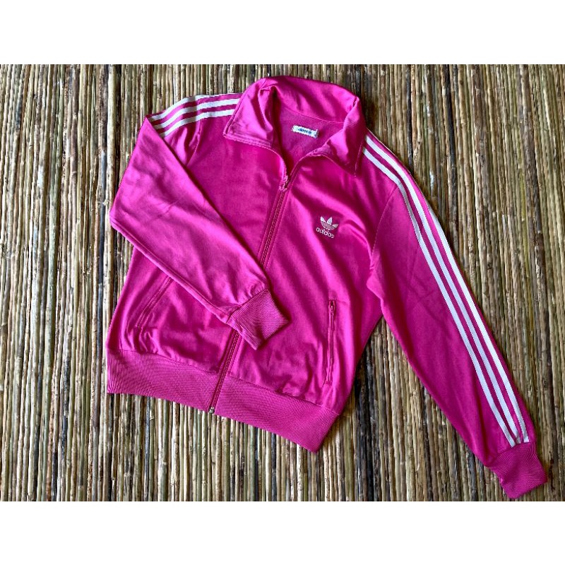 Tracktop Adidas trifoil pink big logo