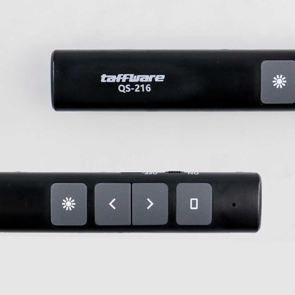 Taffware Laser Pointer Presentasi Pen Remote Wireless 200 Meter 2.4GHz - QS-216 - Black