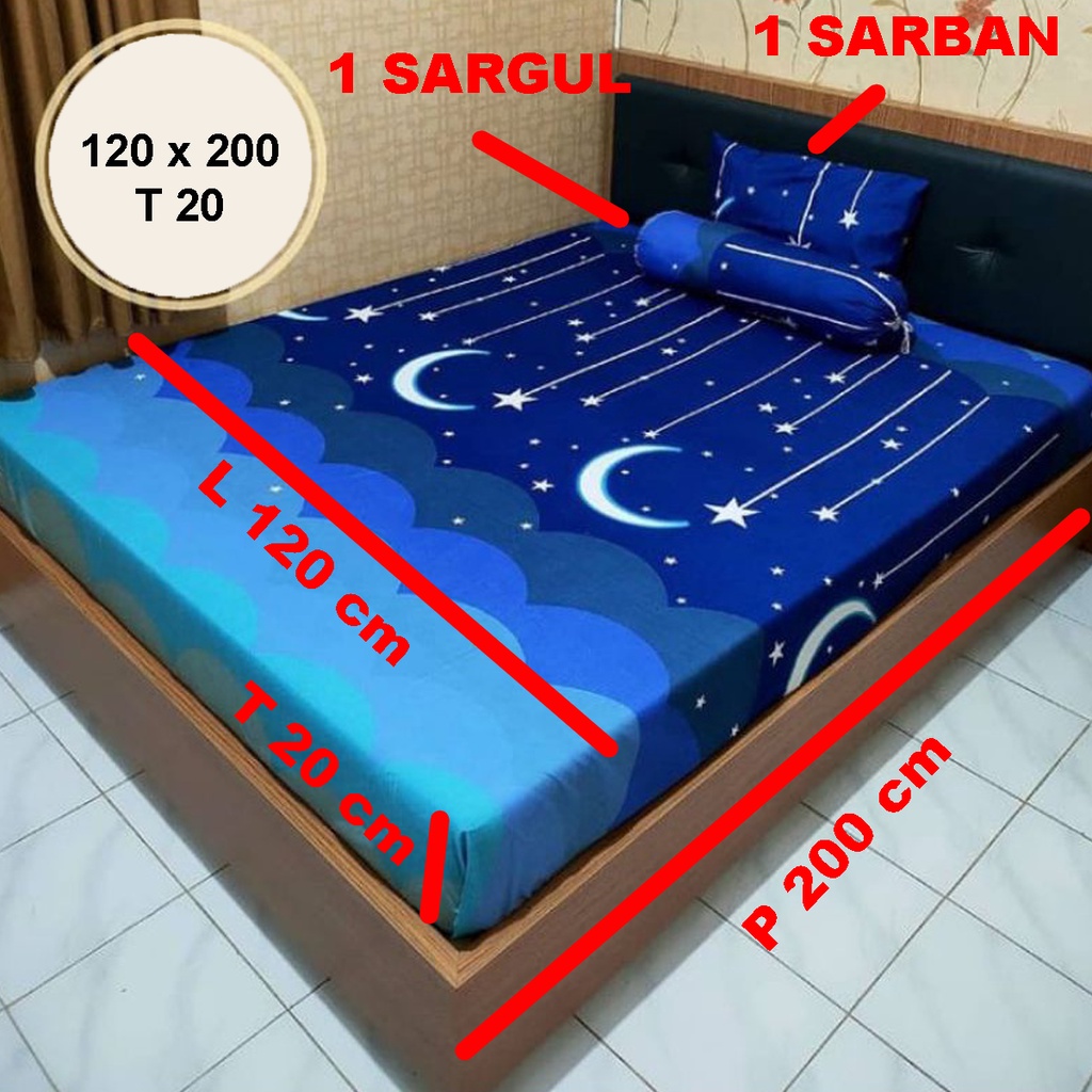 ✅COD Paket Sprei Seprei 120x200 Aneka Motif Dan 2 Sarung Bantal Guling Homemade Katun Premium Dekor Dekorasi Kamar Perlengkapan Rumah