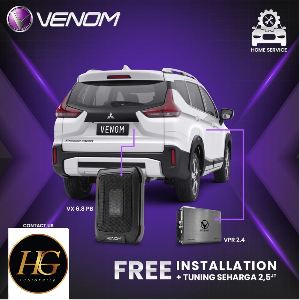 Venom Express Mitsubishi Xpander Paket Audio Mobil Gratis Pasang Tune