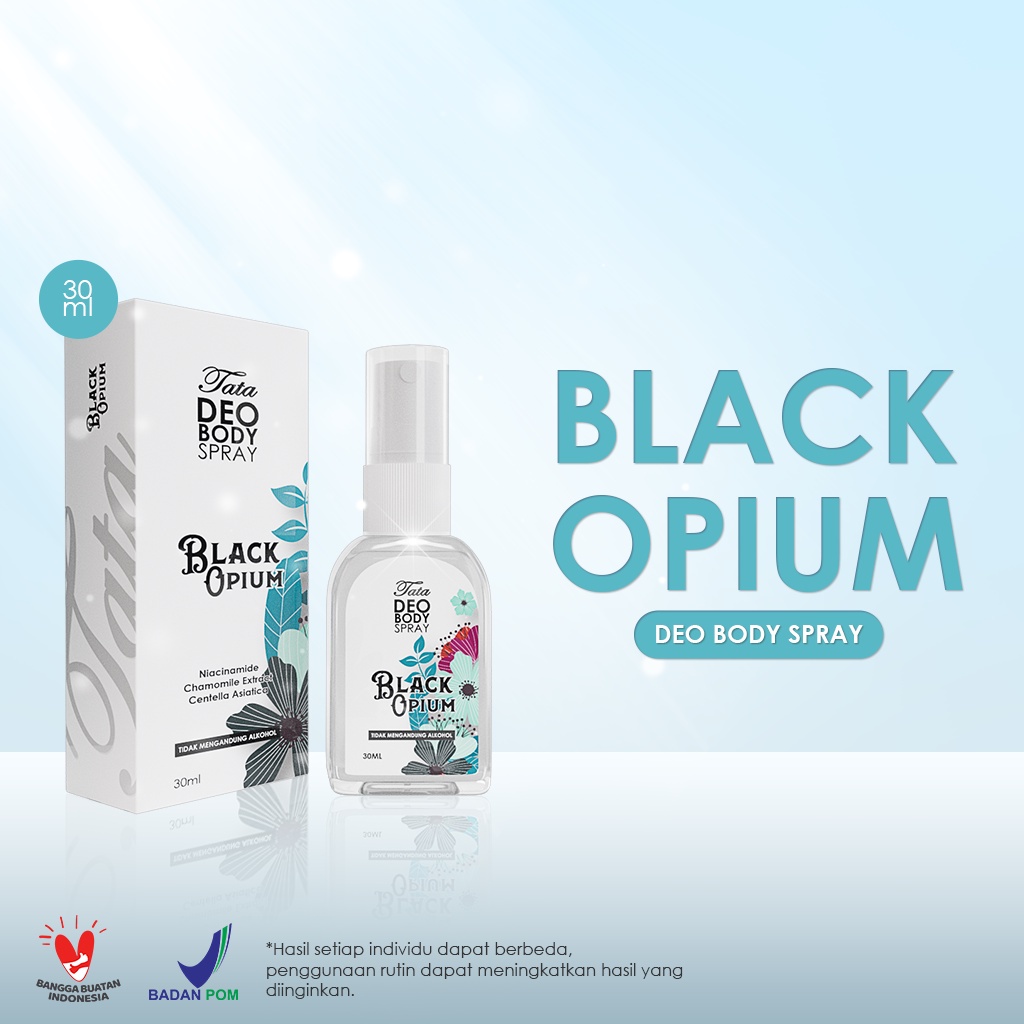 READY Tata Deo Body Spray Black Opium 30ml ( TDBO ) | DEO SPRAY