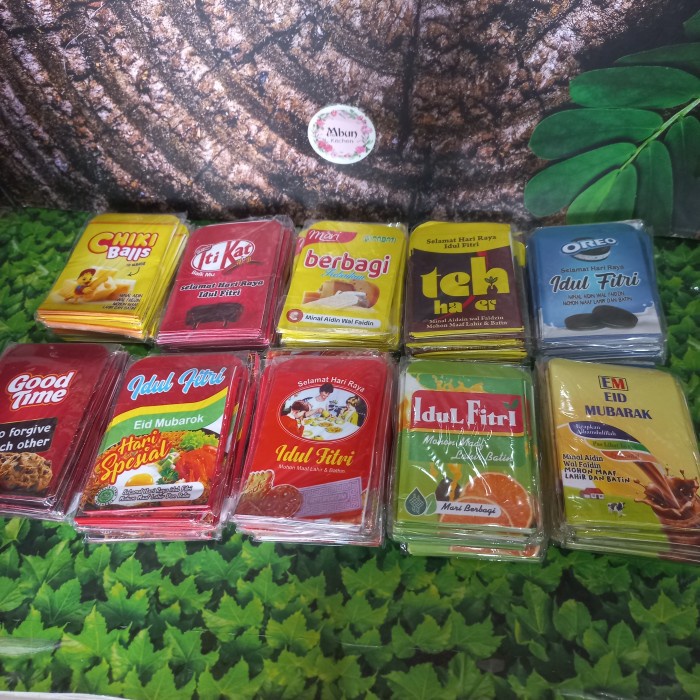 

100pcs Amplop Lebaran Mini 5.5x8cm cocok untuk kemasna tenteng coklat