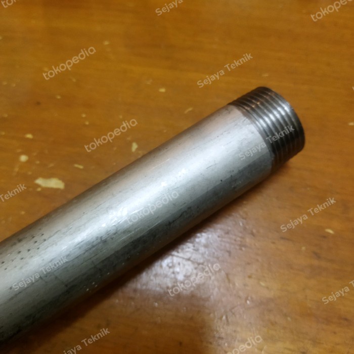 Terlaris Pipa Nepel Ss 304 2 Inch Panjang 45 Cm - Pipa Drat Luar