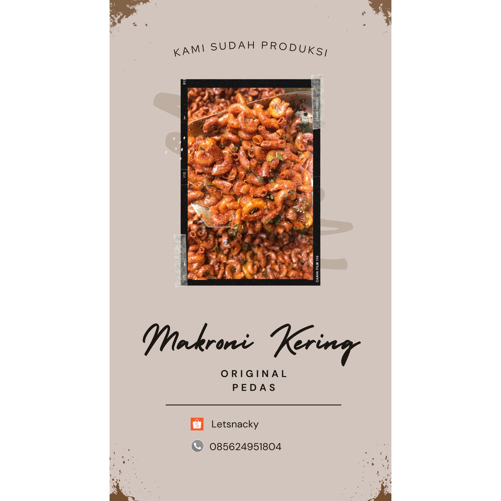 

Makroni kering daun jeruk Pedas dan Original