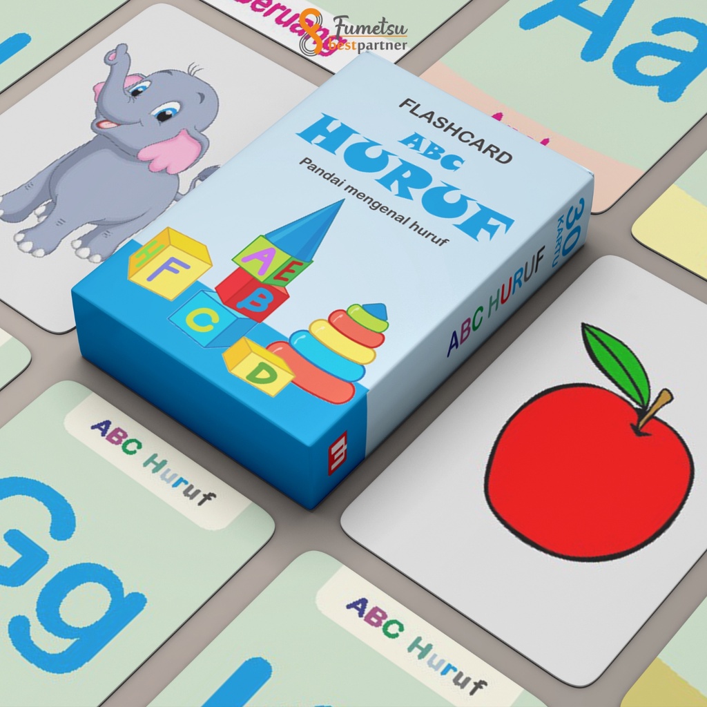 Flashcard Mainan Edukasi Anak Pintar / Flashcard Kartu Belajar Anak Isi 30pcs