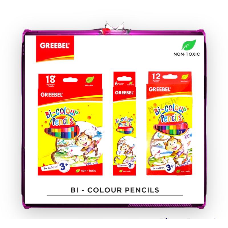 

Pensil Warna Bi-Colour Greebel Isi 6, 12, 18 / Classic Pencils Duo