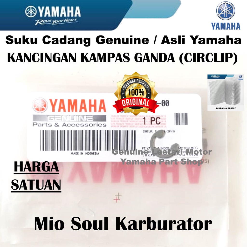 Kancingan Kampas Ganda Circlip Mio Soul Karburator Asli Yamaha Surabaya