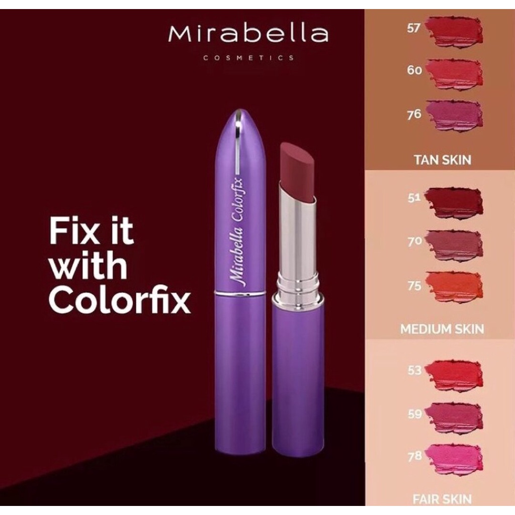 MIRABELLA COLORFIX LIPSTICK MATTE