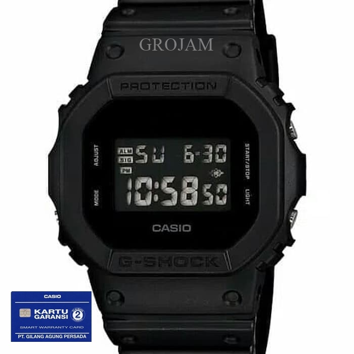 CASIO G-SHOCK DW 5600BB DW-5600BB ORIGINAL GARANSI RESMI