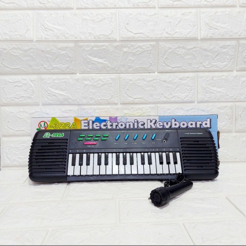 M332A Keyboard Electric Piano Mainan Piano Anak + Mic Karaoke