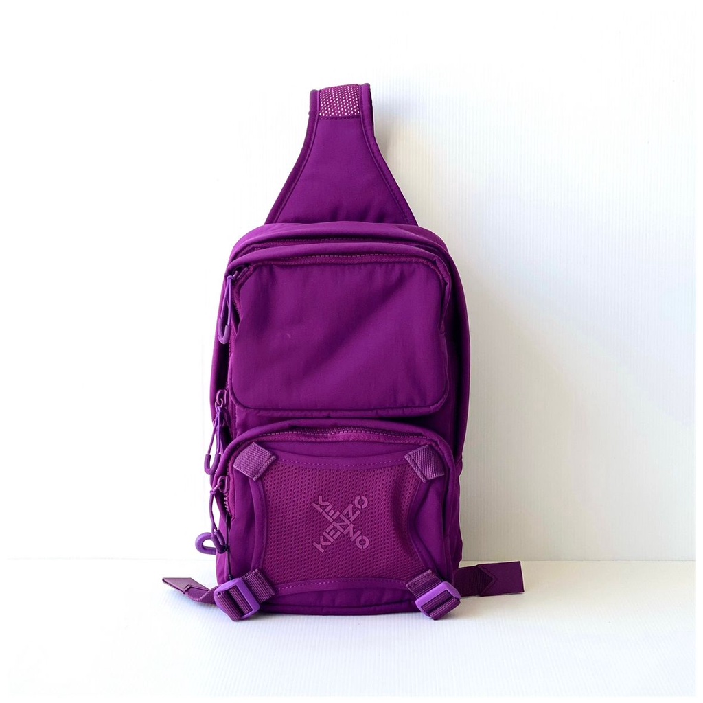 Tas Branded Kenzo Sling Bag Purple Ungu 100% Original