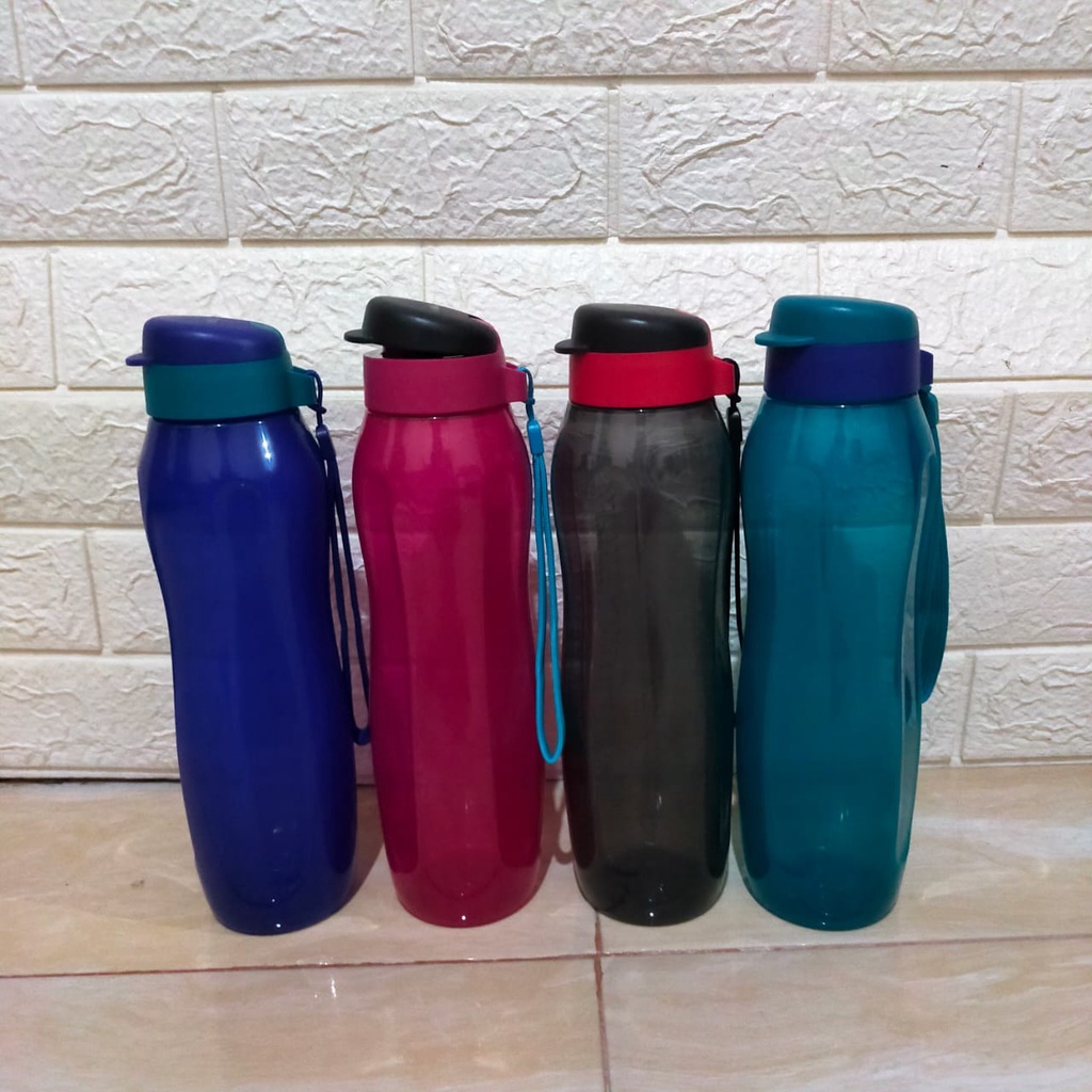 Tupperware eco bottle 1 liter botol minum dengan tali