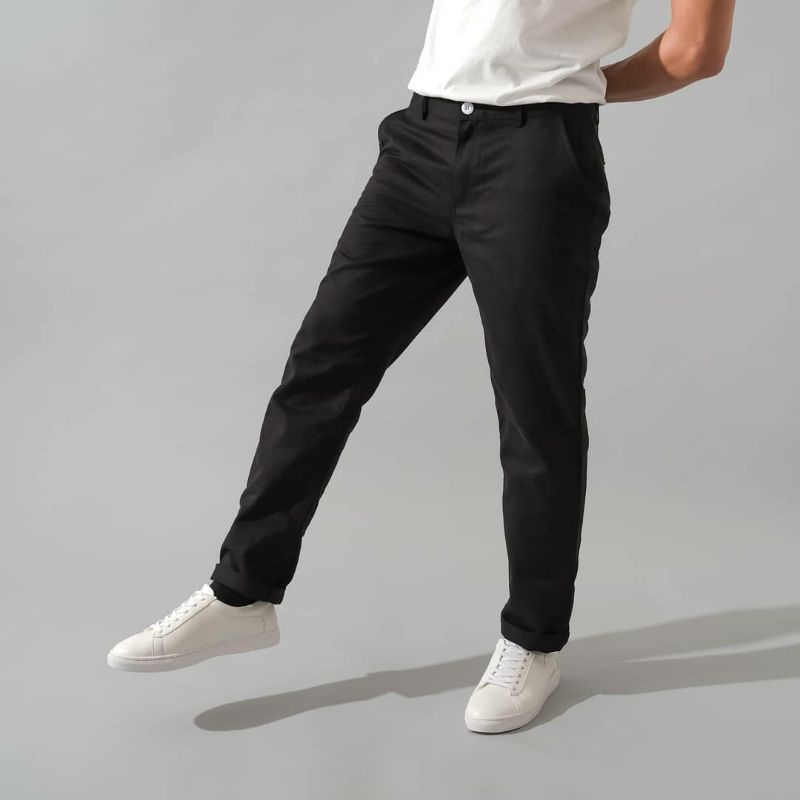 CELANA CHINO panjang pria slimfit santai casual formal