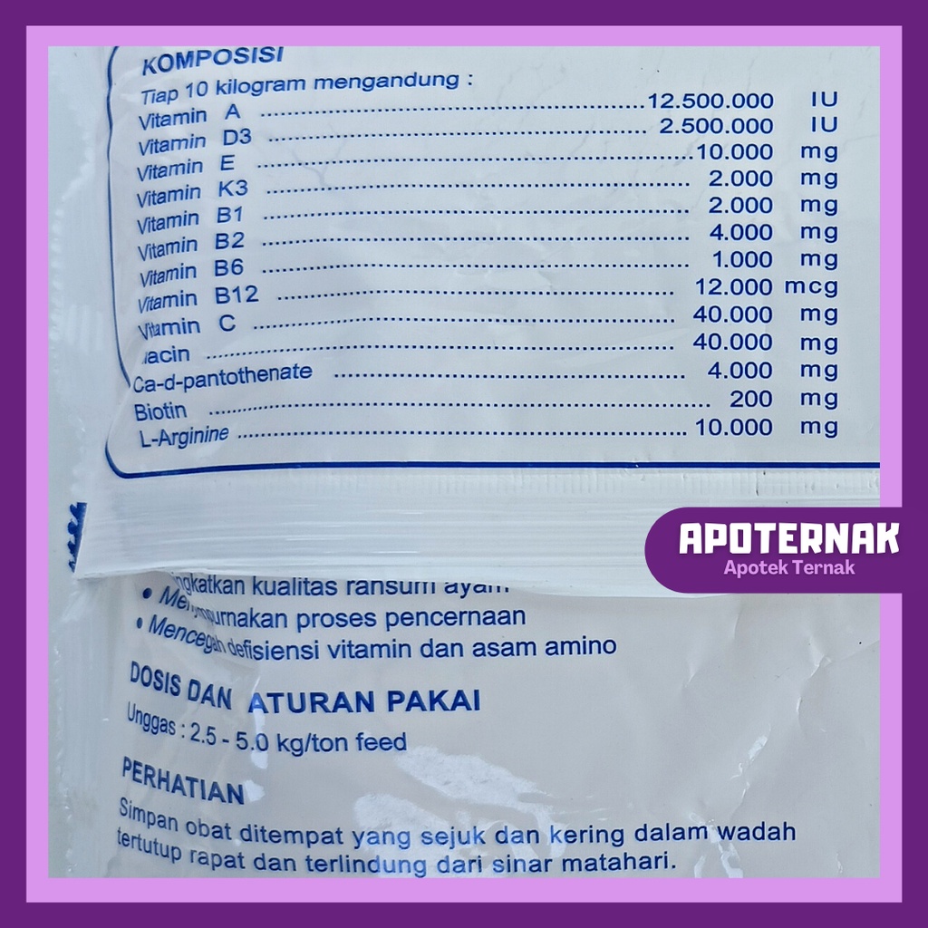 MASAMIX BRO 25 kg | Premix Broiler Pemacu Pertumbuhan Ayam Pedaging Broiler | Lebih Cepat Gemuk | Bobot Ayam Naik