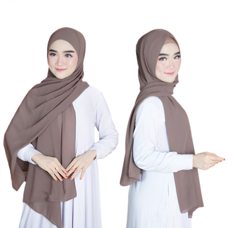 Pashmina Inner 2in1 Ceruty Babydoll 180cm X 75cm Sr306