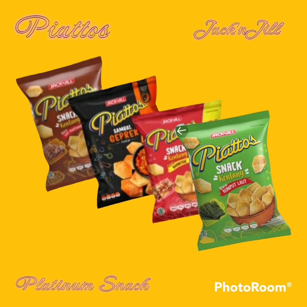 Piattos Snack Kentang | 10 Bks @ 18 Gr | Piatos