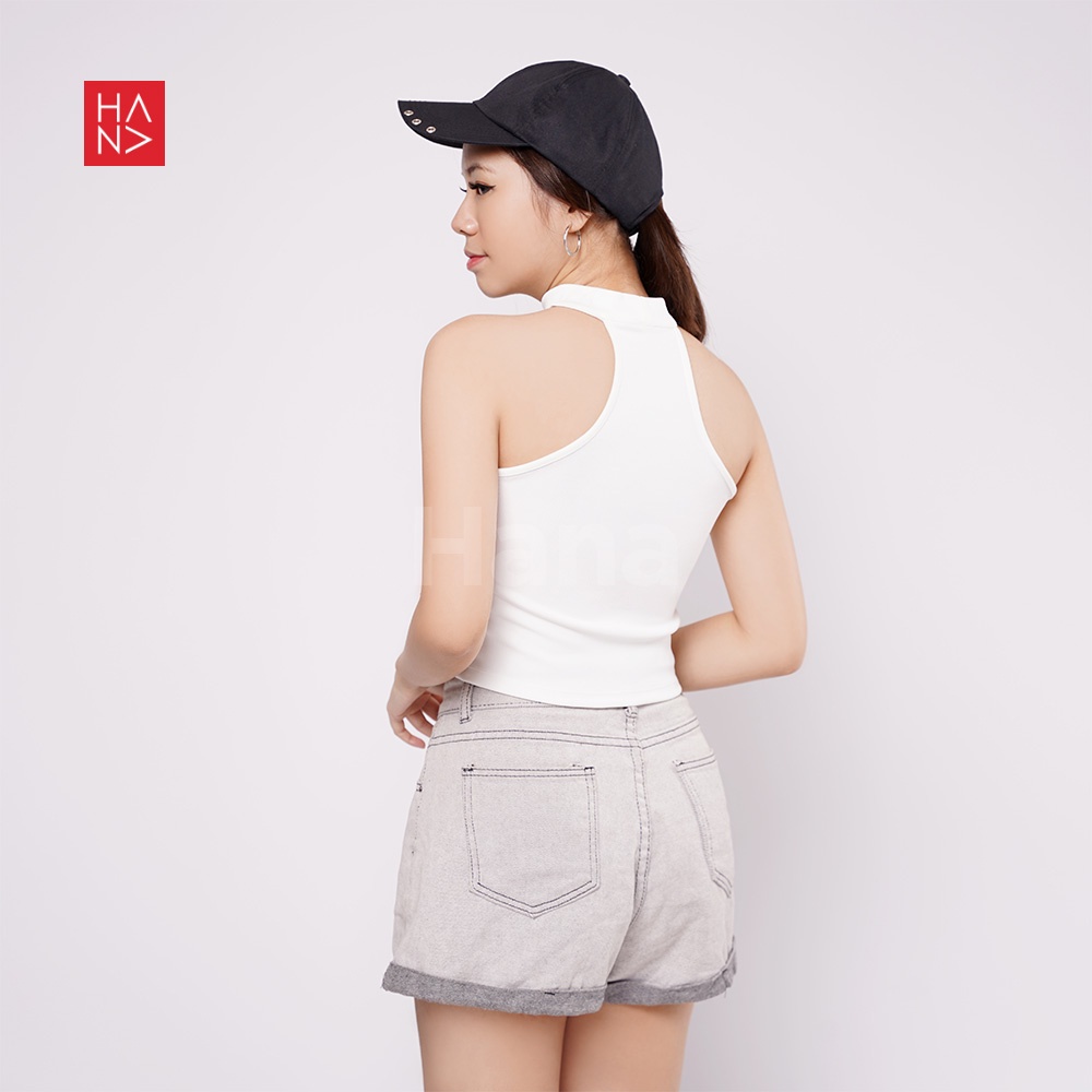 Hana Fashion - Agnes Tube Turtle Neck / Tank Top Wanita - TT271