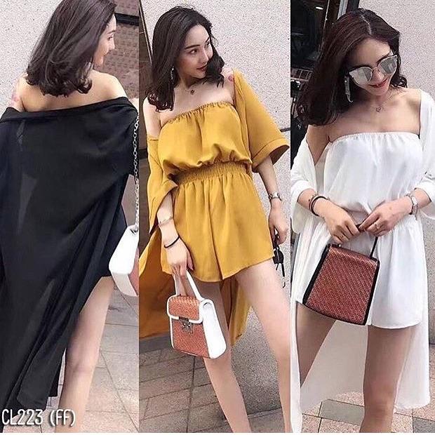 berkualitas sila set // snw // jumpsuit outer belkang