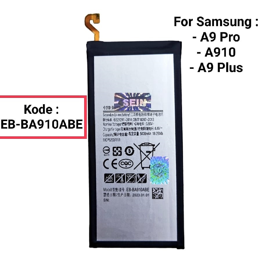 Baterai For Samsung A9 Pro A910 A9 Plus Original Batre Batrai Battery