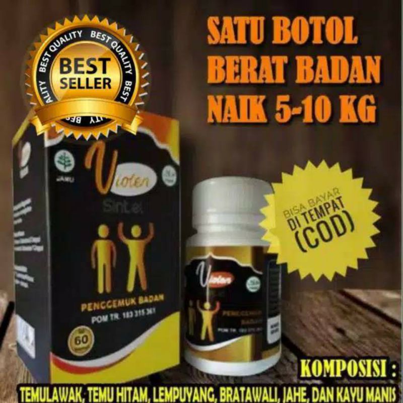 VIOLEN OBAT PENGGEMUK BADAN ASLI 100% ORIGINAL OBAT PENAMBAH NAFSU MAKAN OBAT PENAMBAH BERAT BADAN P