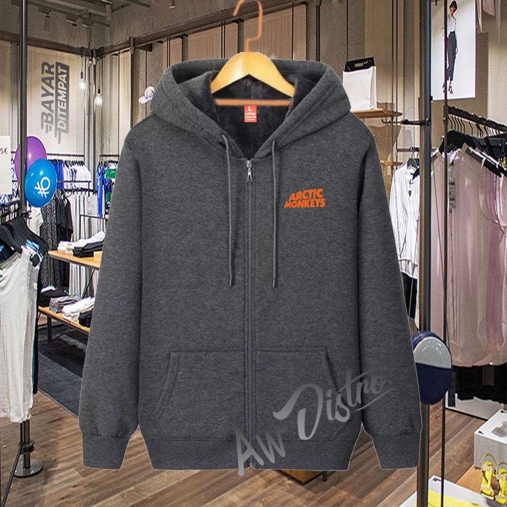 COD Jaket Distro Armon Text Orange Premium Quality Sweater Tulisan Jaket Kata-Kata Hoodie Sablon