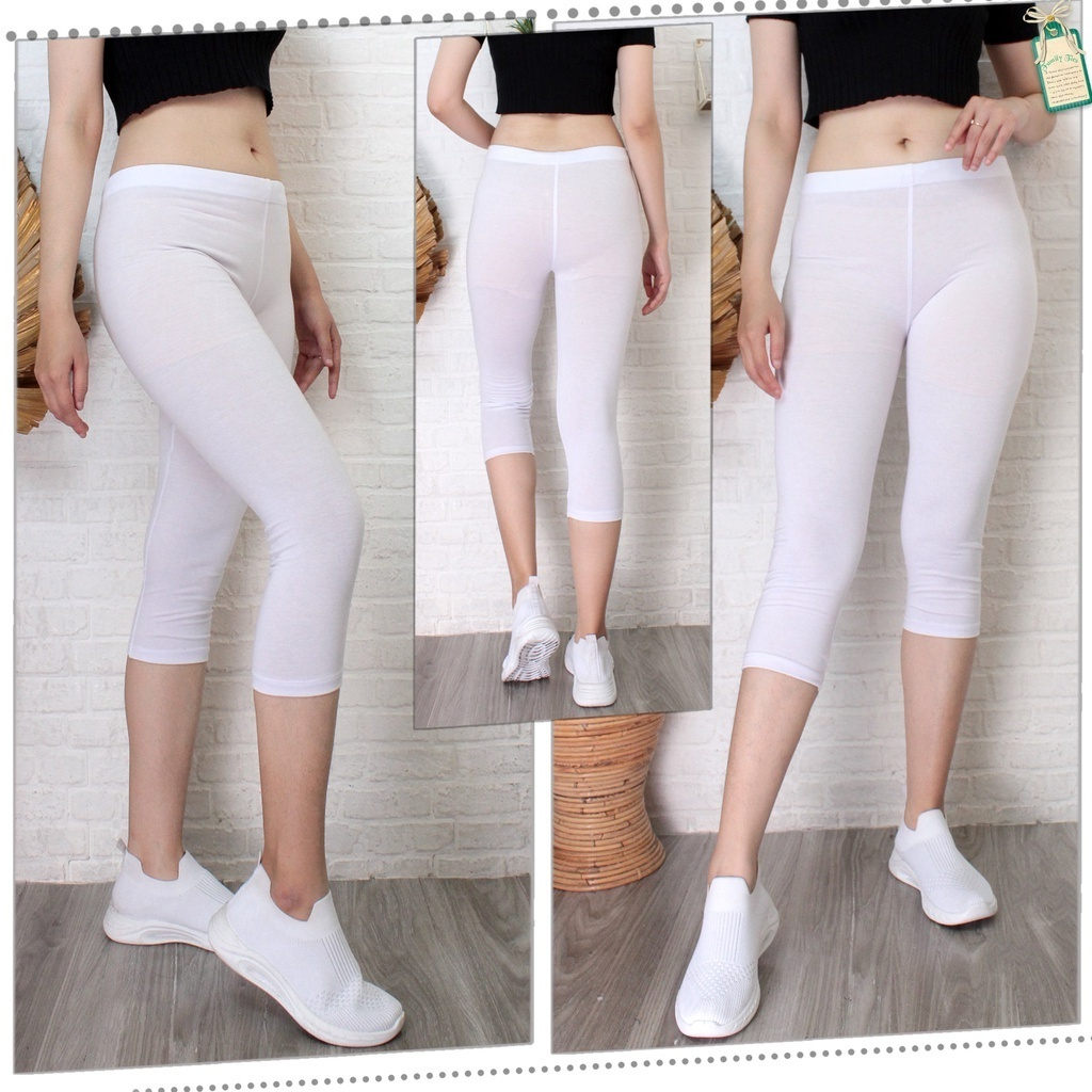 Celana Wanita Legging Pendek Spandex Dibawah Lutut Cl04