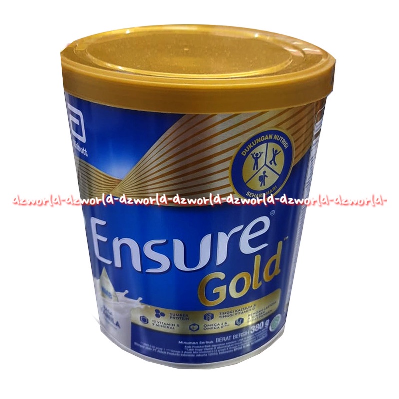 Ensure Gold Rasa Coklat Vanila 380gr Serat Pangan Susu Ensur Cokelat Vanilla Putih Kaleng Susu Bubuk 380 gram