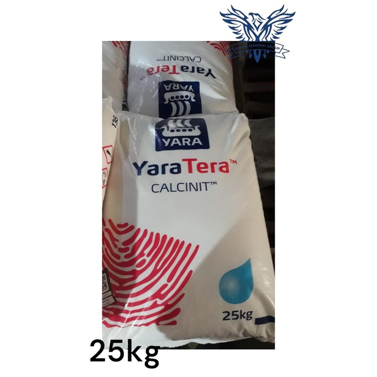 Karungan YaraTera Calcinit 25kg Pupuk Yara Tera Kalsium Nitrat Hidroponik Mengandung Nitrogen (N) 15,5% Kalsium (CaO): 26.3% YARA