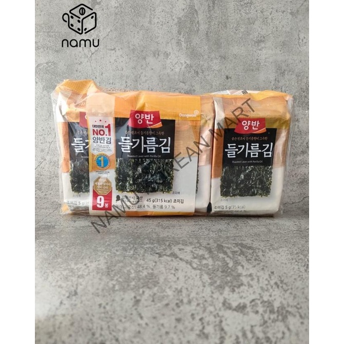 

^^^^^] Dongwon - Seasoned Laver with Perilla Oil 45gr - Seaweed Rumput Laut