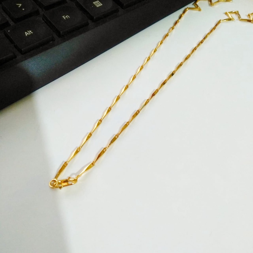 AV08 Grosir Kalung Rantai Motif Padi Kalung Dewasa