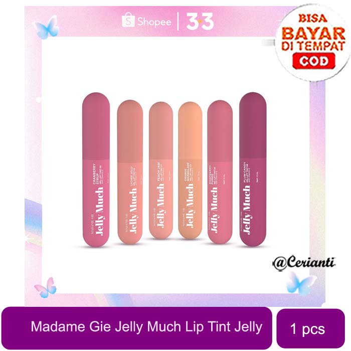 [LIP TINT JELLY | BPOM] Madame Gie Madame Jelly Much - Lip Tint Jelly_Cerianti