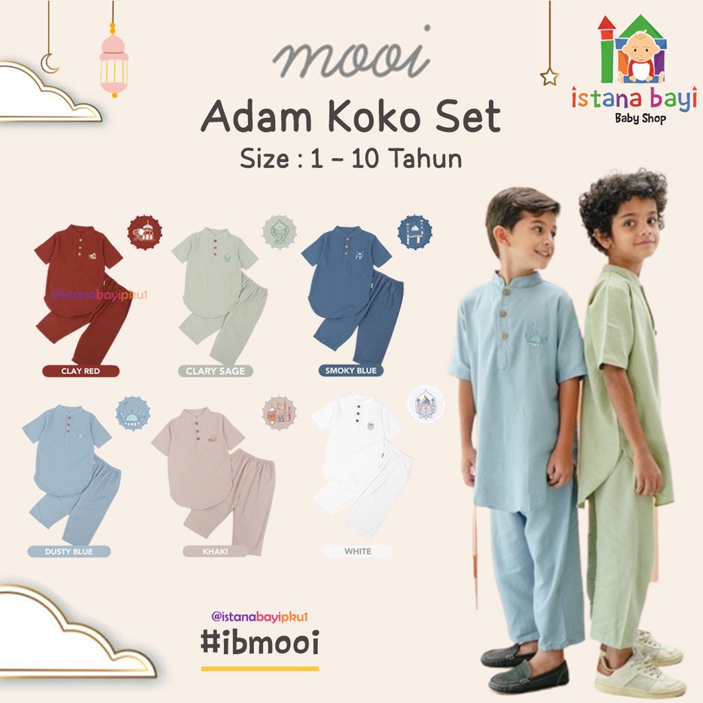 MOOI ADAM KOKO SET - KOKO ANAK/IED COLLECTION - MOOI IED SERIES