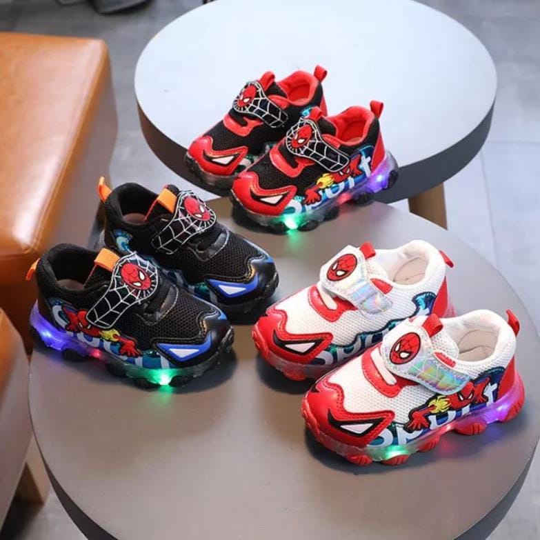 SH2154 GLORYKIDZ Sepatu LED anak 1 tahun - 5 tahun sepatu lampu anak Import Sepatu Lampu Karakter