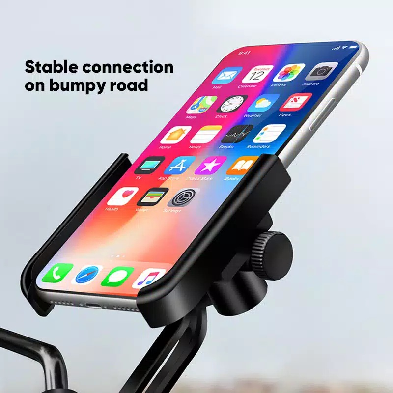 Phone Holder Universal Spion Holder Motor Metalic Versi Black Color SH