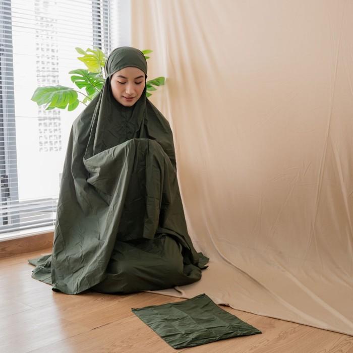 Mukena Traveling Alif Parasit Premium Korea Super Mini + Sajadah