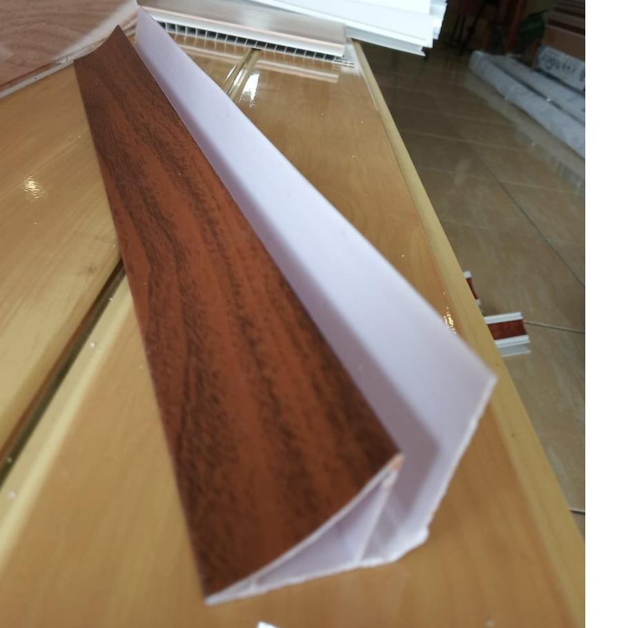 ❋ list tembok kayu jati shunda plafon pvc ➻