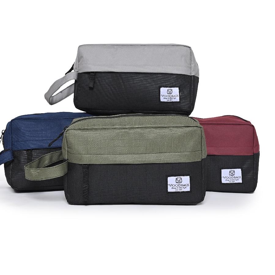 ✴ Woodbags Tas Tangan Pria Pouch Romero / Travelbag / Tas Kosmetik / Tas Kecil Berkualitas ✶