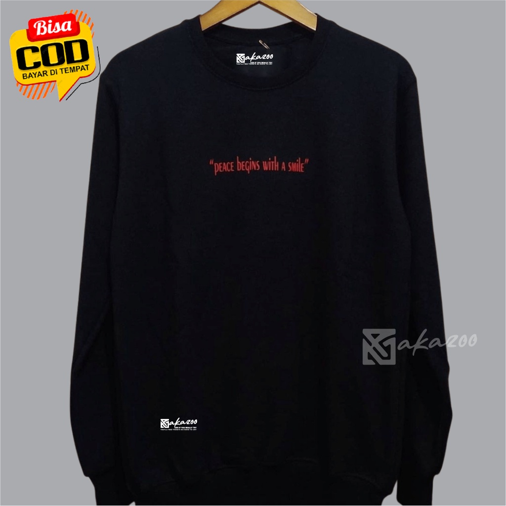 crewneck krah tinggi crewneck pria oversize xxl  crewneck distro pia origina crewneck navi akazoo